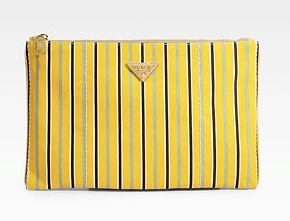 Prada Striped Canvas