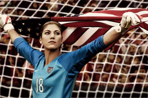 Hope Solo American flag