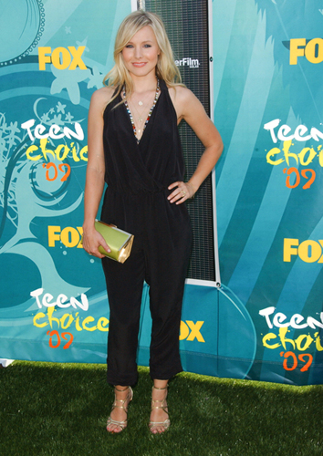 Kristen Bell in a TopShop jumpsuit at the Teen Choice Awards