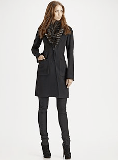 Theory Haliza Long Wool-Blend Coat
