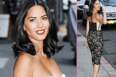 'Newsroom' Star Olivia Munn in Michael Kors at 'Late Night With David Letterman' Taping