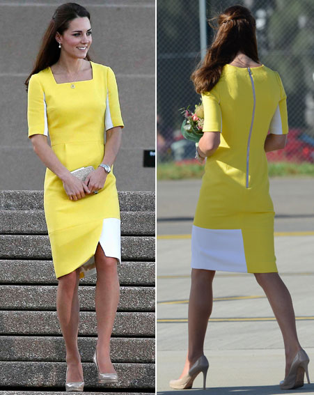 Kate Middle in a Roksanda Ilincic Ryedale Dress, yellow dress